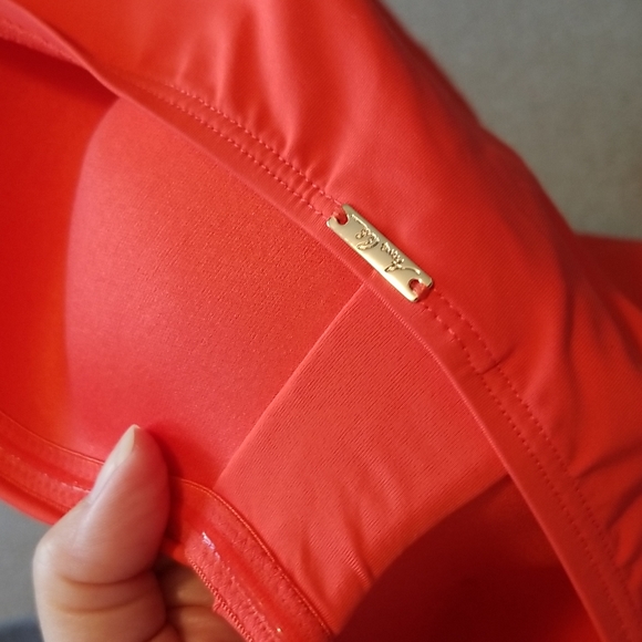 Anne Cole tankini top tropical orange sz L - Picture 10 of 15